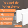 Rodapé de Poliestireno 20cm de Altura Branco Liso por Metro - Formix 3d - 2
