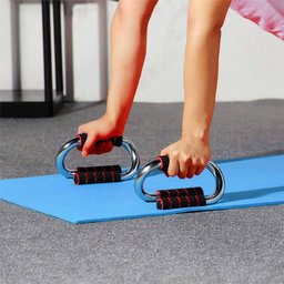 Suporte para Flexão, Apoio de Chão, Barra Treino, Ombro, Tríceps, Abdômen, Prancha, Academia - 5