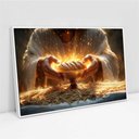 Ver imagem 3 de Quadro Decorativo Jesus Pão Ceia Sala Quarto Casa Escritório