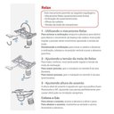 Ver imagem 2 de Cadeira Escritório Giratória Presidente Sintético Branco