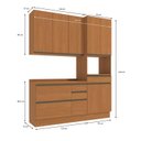Ver imagem 4 de Cozinha Modulada Compacta 3 Peças com Torre Quente Maxxi Marrom/Canela