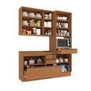 Ver imagem 5 de Cozinha Modulada Compacta 3 Peças com Torre Quente Maxxi Marrom/Canela