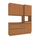 Ver imagem 3 de Cozinha Modulada Compacta 3 Peças com Torre Quente Maxxi Marrom/Canela