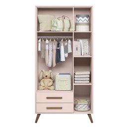 Guarda Roupa Infantil Q Encanto Retrô 3 Portas e 2 Gavetas Rosa - Qmovi - 3 Guarda Roupa Infantil Q Encanto Retrô 3 Portas e 2 Gavetas Rosa - Qmovi - 3