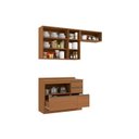 Ver imagem 5 de Cozinha Modulada Compacta 3 Peças com Tampo Maxxi Marrom/Canela