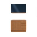 Ver imagem 3 de Cozinha Compacta Modulada 2 Peças com Tampo Ciela Azul/Canela