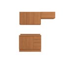 Ver imagem 3 de Cozinha Compacta Modulada 3 Peças com Tampo Ciela Marrom/Canela