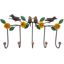 Ver imagem 1 de Lindo Cabide Artesanal com Pássaros e Rosas de Ferro Decorativo Libertas Rosas Artesanato Rosa Mini 