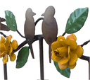Ver imagem 7 de Lindo Cabide Artesanal com Pássaros e Rosas de Ferro Decorativo Libertas Rosas Artesanato Rosa Mini