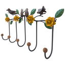 Ver imagem 4 de Lindo Cabide Artesanal com Pássaros e Rosas de Ferro Decorativo Libertas Rosas Artesanato Rosa Mini 