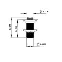Ver imagem 3 de Válvula Click Escoamento para Lavatório 1.1/4 Preto Fosco - Maxforte