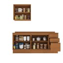 Ver imagem 5 de Cozinha Compacta Modulada 3 Peças com Tampo Ciela Azul/Canela