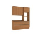 Ver imagem 3 de Cozinha Modulada Compacta 3 Peças com Torre Quente Maxxi Marrom/Canela