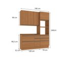 Ver imagem 4 de Cozinha Modulada Compacta 3 Peças com Torre Quente Maxxi Marrom/Canela