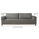 Ver imagem 3 de Sofá 3 Lugares Roma Linho 2,00M