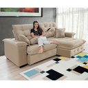 Ver imagem 5 de Sofá Coliseu 2.00m Retrátil e Reclinável Super Pillow - Bege