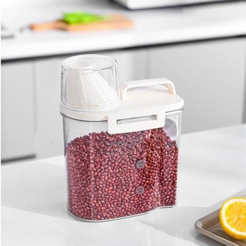 Pote Hermético Acrílico Multiuso Tampa Transparente 1800ml