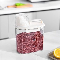 Pote Hermético Acrílico Multiuso Tampa Transparente 1800ml - 1 Pote Hermético Acrílico Multiuso Tampa Transparente 1800ml - 1