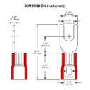 Ver imagem 7 de Kit Terminais Garfo Forquilha Pré Isolado 0,5 a 2,5mm 200un