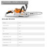 Motosserra a Bateria Ak 36v Stihl Msa 60 C-b 900w 0,7 Kw (sem Bateria e Carregador) - 5