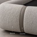 Ver imagem 2 de Conjunto Cama King Cabeceira Star Divani Bouclé Premiun Detalhes em Courino Luxouso Moderna Elegante