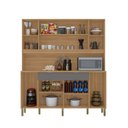Ver imagem 4 de Cozinha Compacta 6 Portas 2 Gavetas 179,6 cm Botanika Cinza Freijó/Gris Cinza