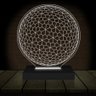 Luminária Led 3d Globo Esfera Abajur 1 Branco - 2
