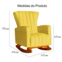 Ver imagem 7 de Kit 02 Poltronas Balanço Melinda Suede