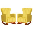 Ver imagem 1 de Kit 02 Poltronas Balanço Melinda Suede