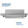 Depurador Exaustor de Ar Retrátil 60 Cm Parede Cozinha Inox 127v Philco - 8
