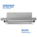 Ver mais imagens de Depurador Exaustor de Ar Retrátil 60 Cm Parede Cozinha Inox 127v Philco