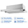 Depurador Exaustor de Ar Retrátil 60 Cm Parede Cozinha Inox 127v Philco - 3
