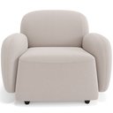 Ver imagem 5 de Kit 02 Poltronas Decorativa Orgânica para Sala Living Morelo M05 Bouclê Bege Claro - Lyam Decor