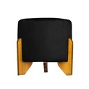 Ver imagem 1 de Puff Banqueta Catar Luxo Decorativo - Suede Preto