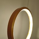 Ver imagem 3 de Pendente Redondo Dourado com Cristais Acrílico 20cm Led 15w 3200k Bivolt Paris Luz