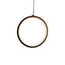 Ver imagem 1 de Pendente Redondo Dourado com Cristais Acrílico 20cm Led 15w 3200k Bivolt Paris Luz