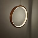 Ver imagem 5 de Pendente Redondo Dourado com Cristais Acrílico 20cm Led 15w 3200k Bivolt Paris Luz