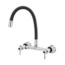 Ver imagem 1 de Torneira Misturador Gourmet Preto Flexível Cozinha Parede