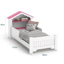 Ver imagem 4 de Mini Cama Infantil Casinha Princesa Quarto Branco Rosa