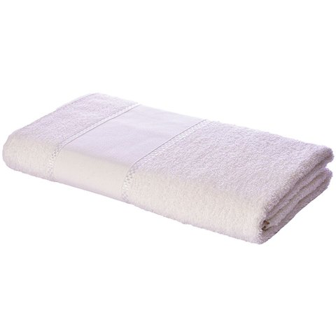 Toalha de Banho Artesanato Arteira Pintar Bordar Ponto Russo Perfeito Estilo Creme