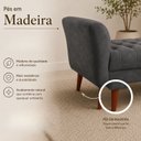 Ver imagem 5 de Recamier 120 cm Confortável com Estrutura Resistente no Cinza Escuro
