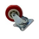 Ver imagem 7 de Rodízio Rodinha Giratório Placa Base Aço Roda Pp Vermelho Diâmetro 50mm 2" C/ Freio