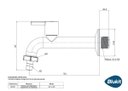 Ver imagem 2 de Torneira Longa de Parede 16cm Multiuso Comfort Black 1/4v:branco