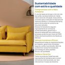 Ver imagem 5 de Capas Sofá Sôma 2 Lugares CabeCasa MadeiraOriginals Amarelo/Mostarda
