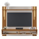 Ver mais imagens de Painel Ripado para TV até 65 Polegadas com LED 180CMX160,8cm Cascata Nt 1345 . Marrom