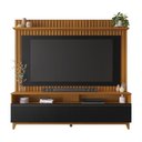 Ver imagem 3 de Estante Ripado para TV até 65 Polegadas 183CMX188,5cm Detalhe da Nt 1340 Marrom