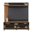 Ver imagem 5 de Estante para TV e Home Theater Ripado para TV até 65 Polegadas 162,6CMX183,8cm Pés em Madeira Maciça Detalhe da Nt 1335 Marrom