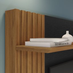 Estante para TV até 65 Polegadas com Detalhe Ripado da Nt 1335 - 8