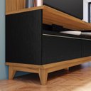 Ver imagem 7 de Estante para TV e Home Theater Ripado para TV até 65 Polegadas 162,6CMX183,8cm Pés em Madeira Maciça Detalhe da Nt 1335 Marrom