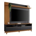 Ver imagem 3 de Estante para TV e Home Theater Ripado para TV até 65 Polegadas 162,6cmx183,8cm Pés em Madeira Maciça Detalhe da Nt 1335